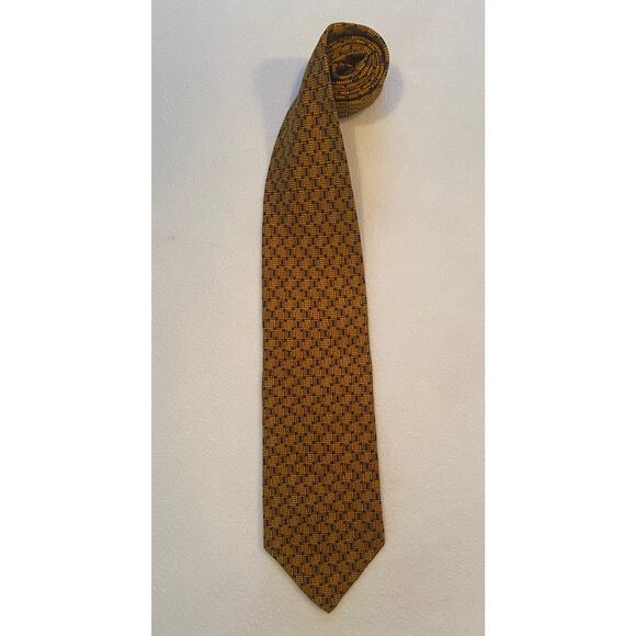 JZ Richards All Silk Handmade Necktie Geometric Elegant L:61” W:3.75” - Picture 1 of 4